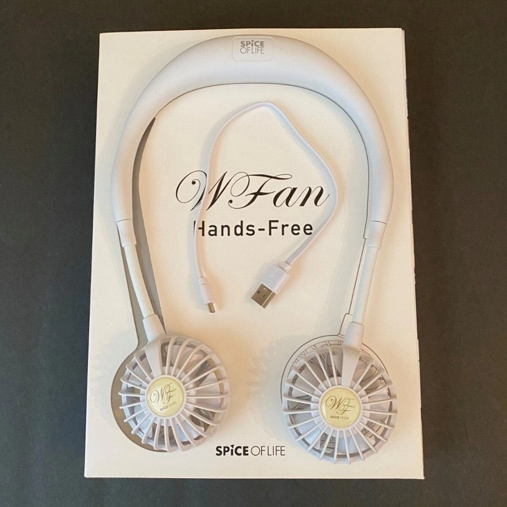 Spice of Life White Hands-Free W Fan